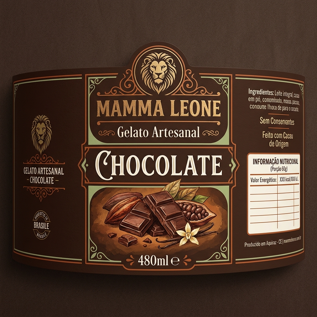 Rótulo Chocolate 480ml