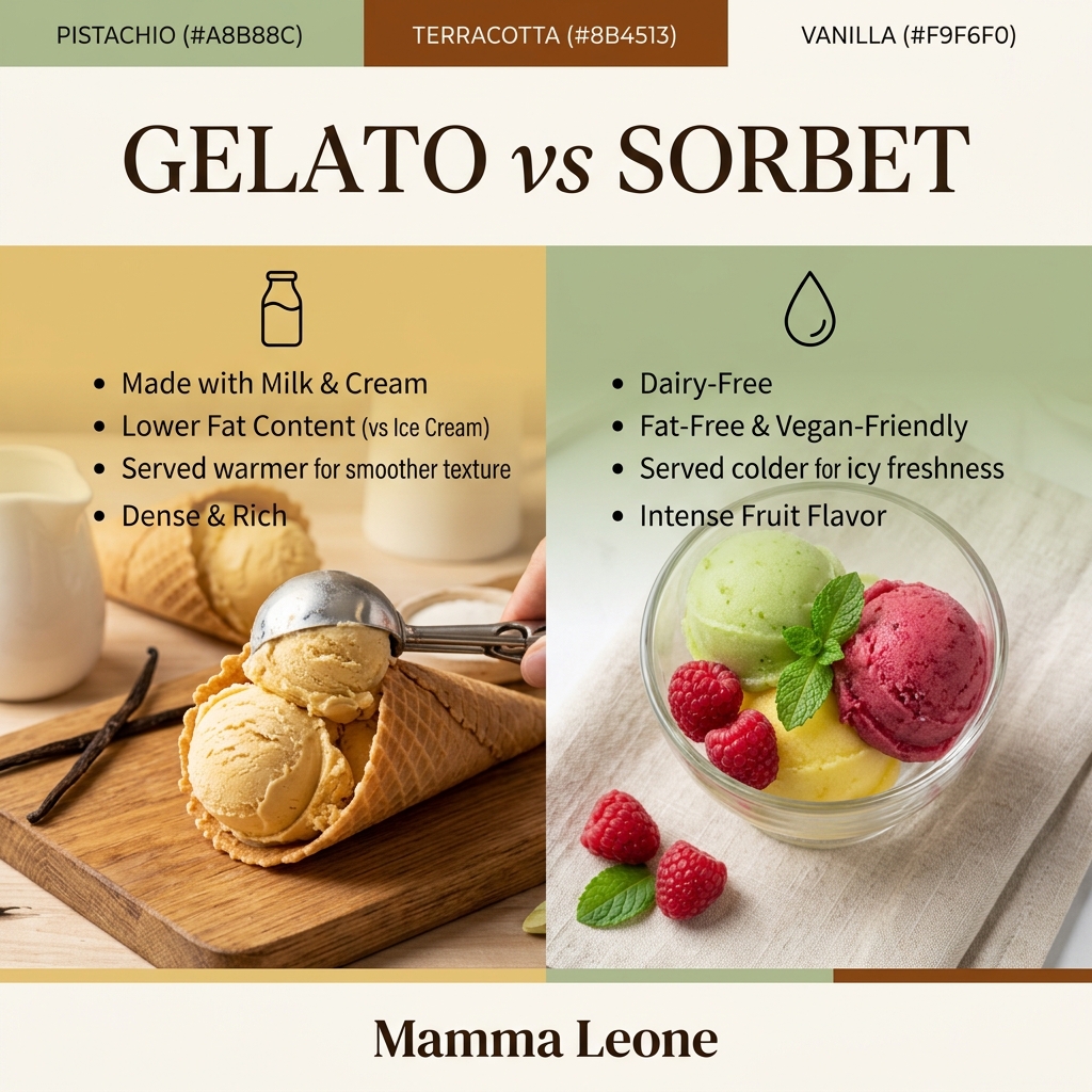 Post gelato vs sorbet